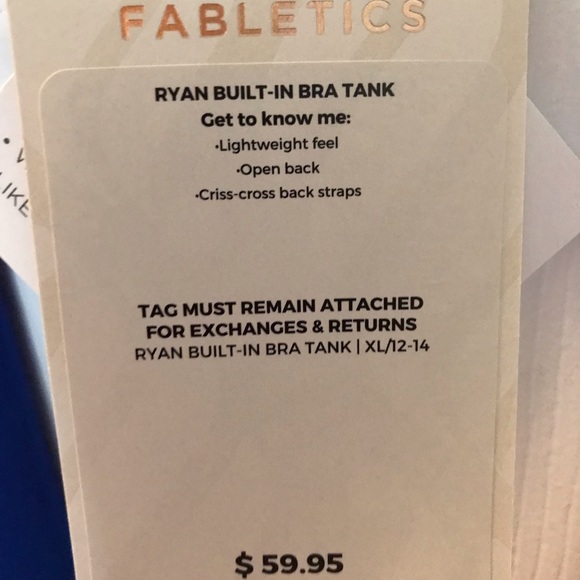 Fabletics sports bra built in tank - Picture 2 of 4